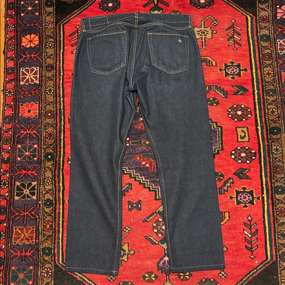 Rag & Bone Slim Straight Leg Fit 3 RAW - Picture 4 of 14